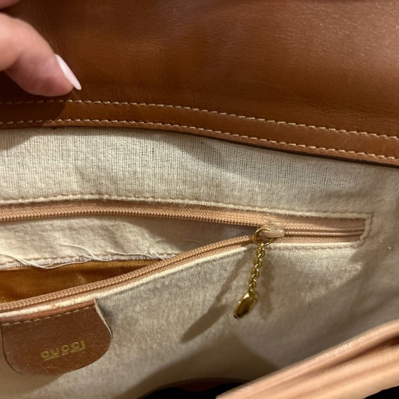 Gucci Leather handbag with Bamboo handle - with Leather Strap - Picture 5 of 16